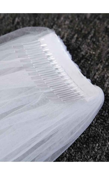 One-tier Cut Edge Cathedral Bridal Veils