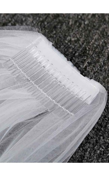 One-tier Cut Edge Chapel Bridal Veils