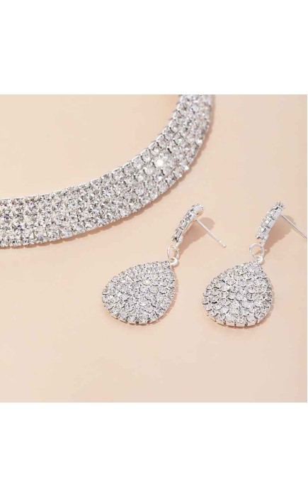 Ladies' Shining Alloy With Irregular Cubic Zirconia Jewelry Sets
