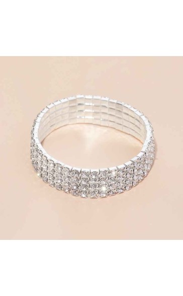 Ladies' Shining Alloy With Irregular Cubic Zirconia Jewelry Sets