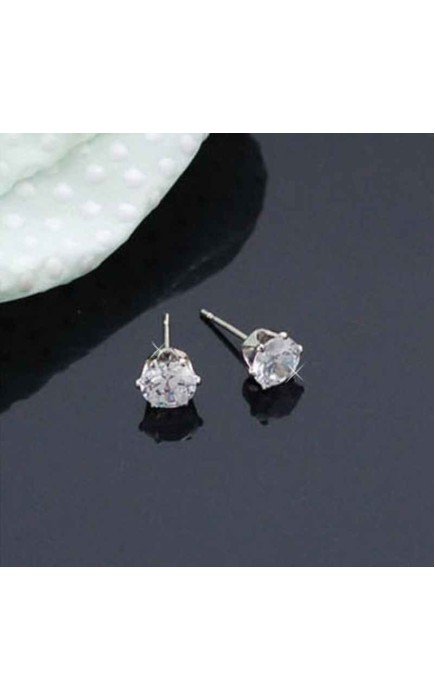 Ladies' Shining Alloy With Irregular Rhinestone Earrings