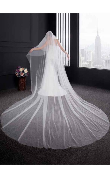 Two-tier Cut Edge Cathedral Bridal Veils