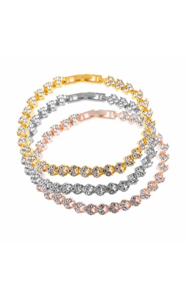 Ladies' Elegant Alloy With Irregular Rhinestone Bracelets