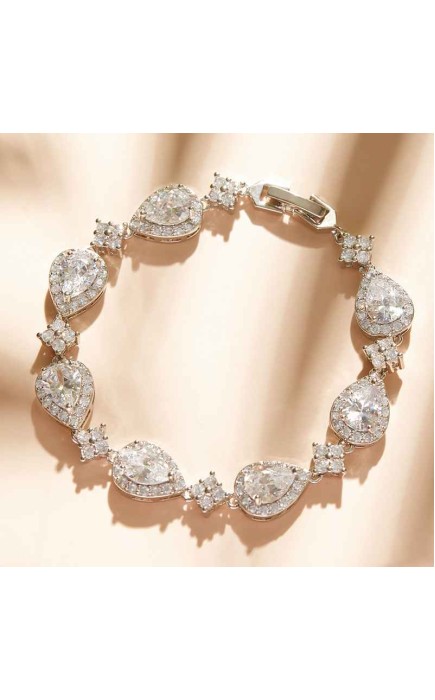 Beautiful Alloy With Irregular Rhinestone Bracelets