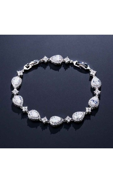 Beautiful Alloy With Irregular Rhinestone Bracelets