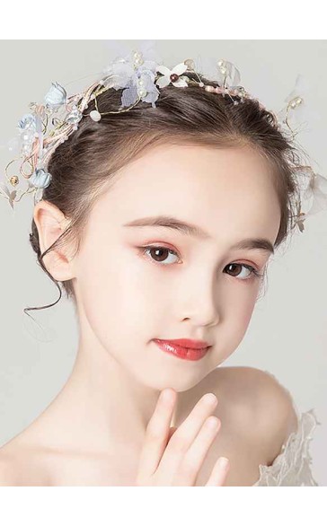 Flower Girl Alloy Headbands