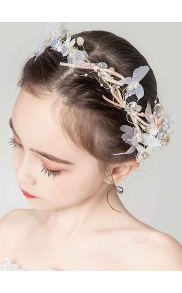 Flower Girl Alloy Headbands