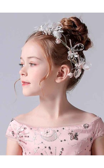 Flower Girl Alloy Headbands