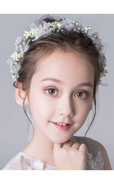 Flower Girl Alloy Headbands