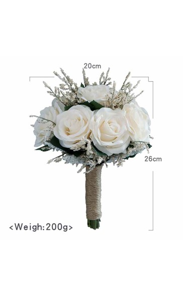 Pretty/Fancy/Fascinating/Graceful Round Silk Flower Bridal Bouquets -
