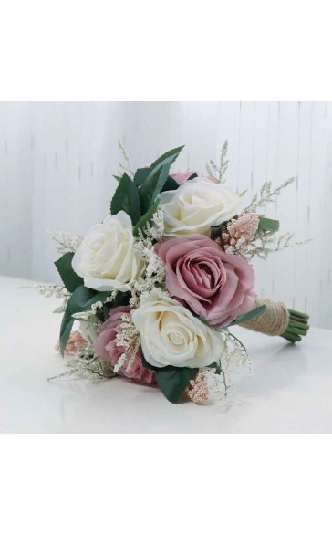 Pretty/Fancy/Fascinating/Graceful Round Silk Flower Bridal Bouquets -