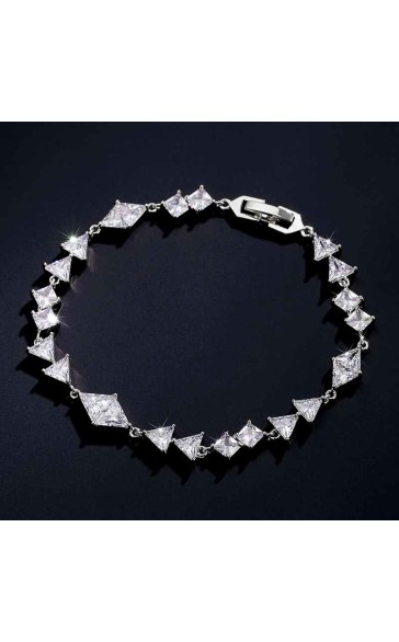 Elegant/Beautiful/Classic Alloy With Irregular Cubic Zirconia Bracelets