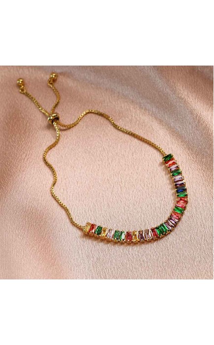 Ladies' Elegant/Beautiful/Classic/Pretty/Attractive Alloy With Square Rhinestone Bracelets