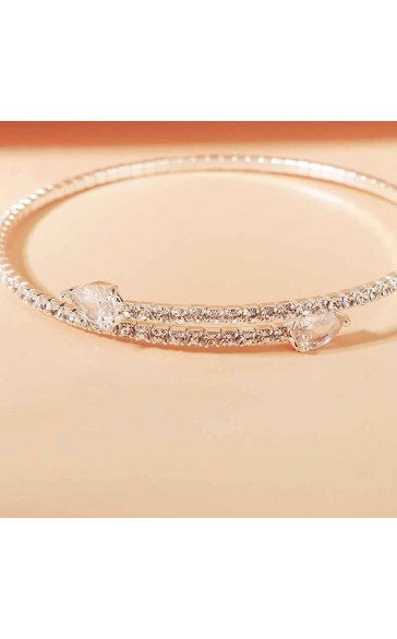 Elegant/Beautiful/Attractive Alloy With Round Rhinestone Bracelets/Fashion jewelry