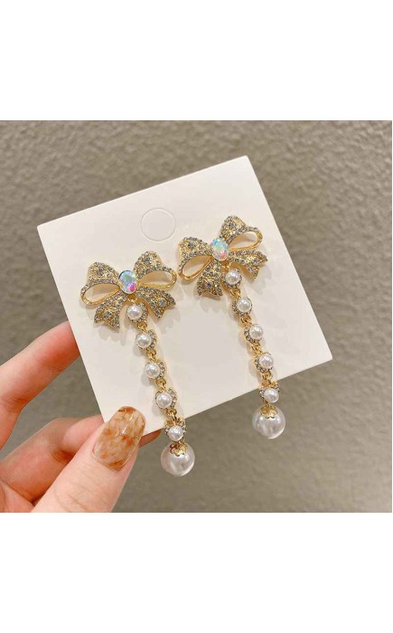 Ladies' Beautiful/Attractive Alloy With Round Rhinestone/Imitation Pearls Fashion jewelry