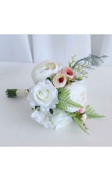 Round Silk Flower Junior Bridesmaid Bouquets -