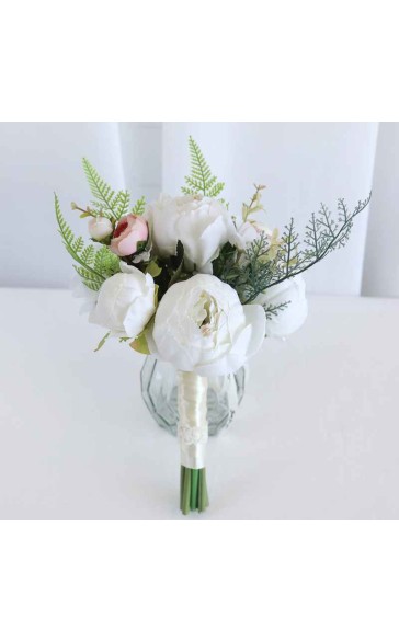 Round Silk Flower Junior Bridesmaid Bouquets -